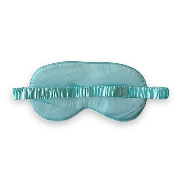 Light Green Sleep Mask Night Cover Eye Sleeping Silk Satin Masks for Women Men - Picture 2 of 2